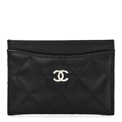 Chanel Lambskin Quilted Card Holder Black 1 of 8