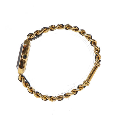 Chanel Stainless Steel Lambskin 20mm Chain Premiere Quartz Watch Gold M 4 of 5