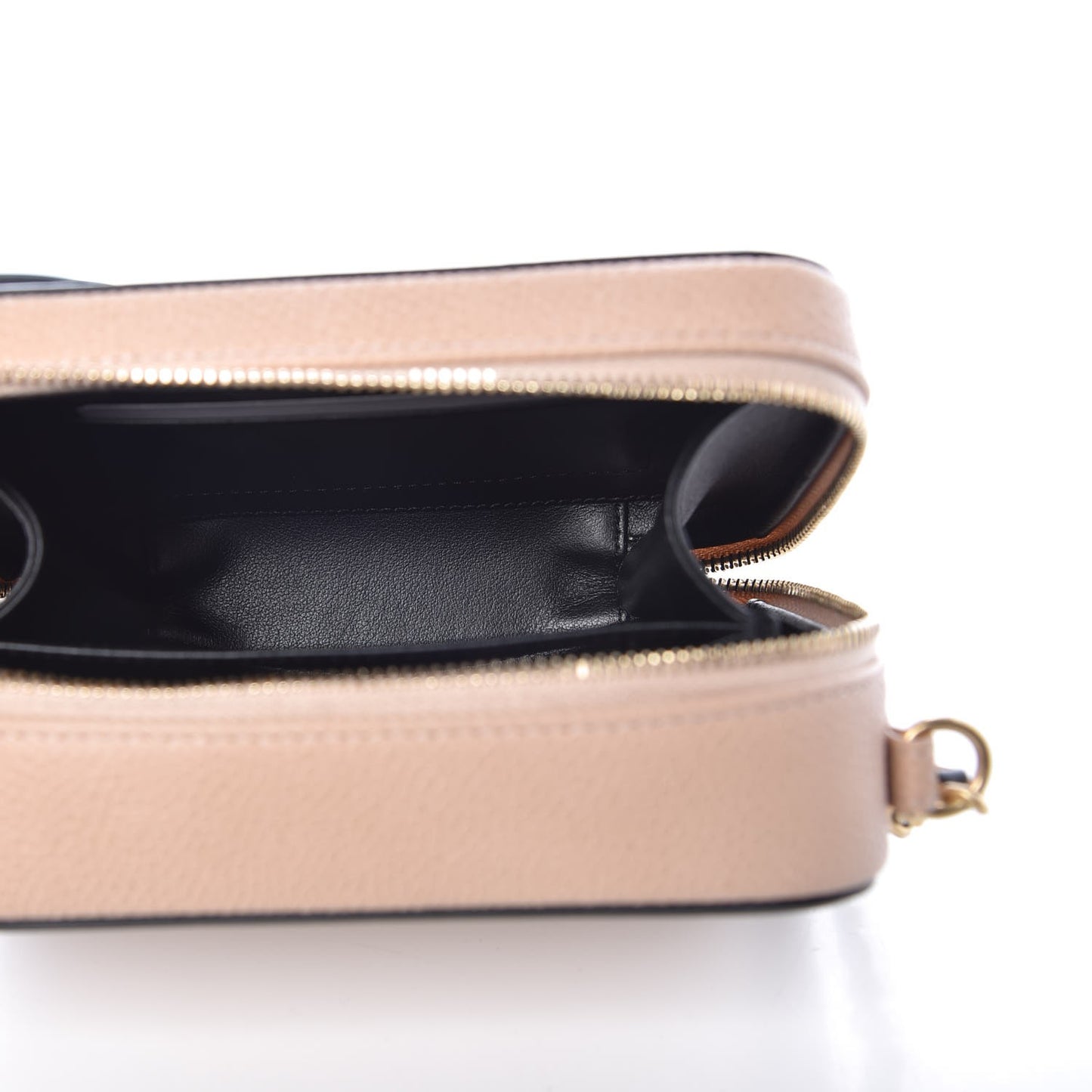 Caviar Quilted CC Filigree Vanity Clutch With Chain Beige Black