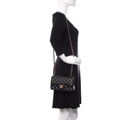 Chanel Caviar Quilted Mini Rectangular Flap Black 2 of 11