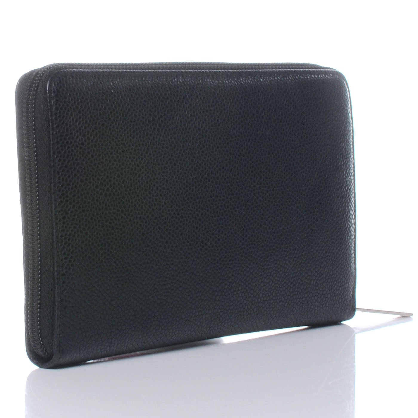 Chanel Caviar CC Zip Around Wallet Black 3 of 9