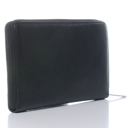 Chanel Caviar CC Zip Around Wallet Black 3 of 9