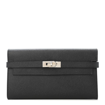 Hermes Epsom Kelly Longue Wallet Black 1 of 5