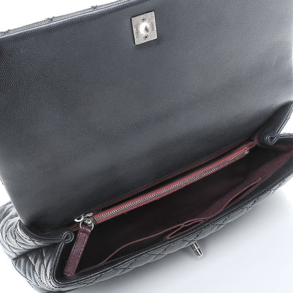 Chanel Caviar Quilted Medium Coco Handle Flap Black 5 of 7