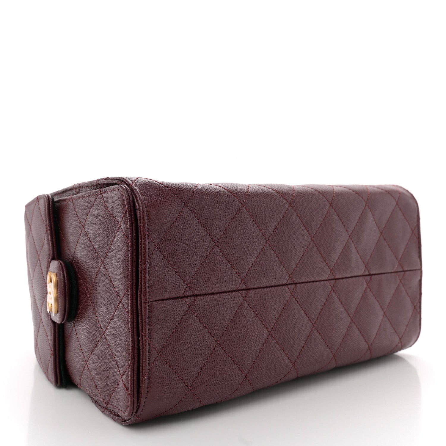 Chanel Caviar Quilted Small Chanel 25 Handbag Burgundy 4 of 11
