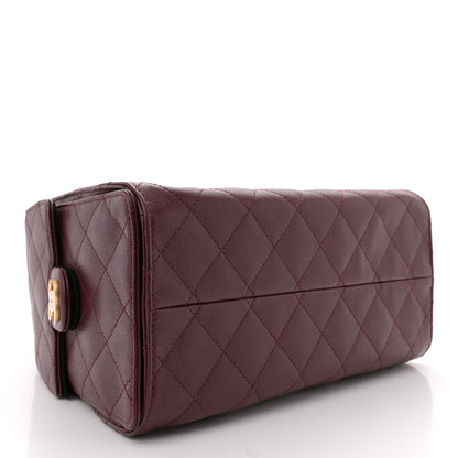 Chanel Caviar Quilted Small Chanel 25 Handbag Burgundy 4 of 11