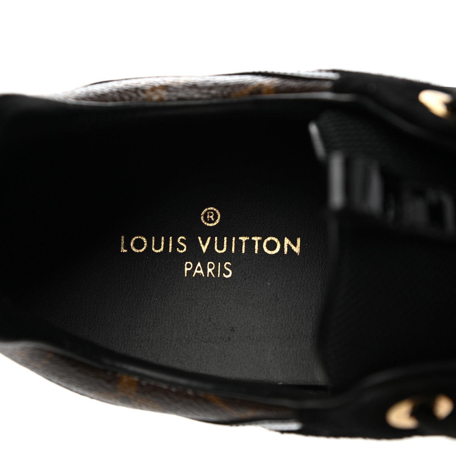 Louis Vuitton Suede Monogram Run Away Sneakers 38 Black 7 of 8