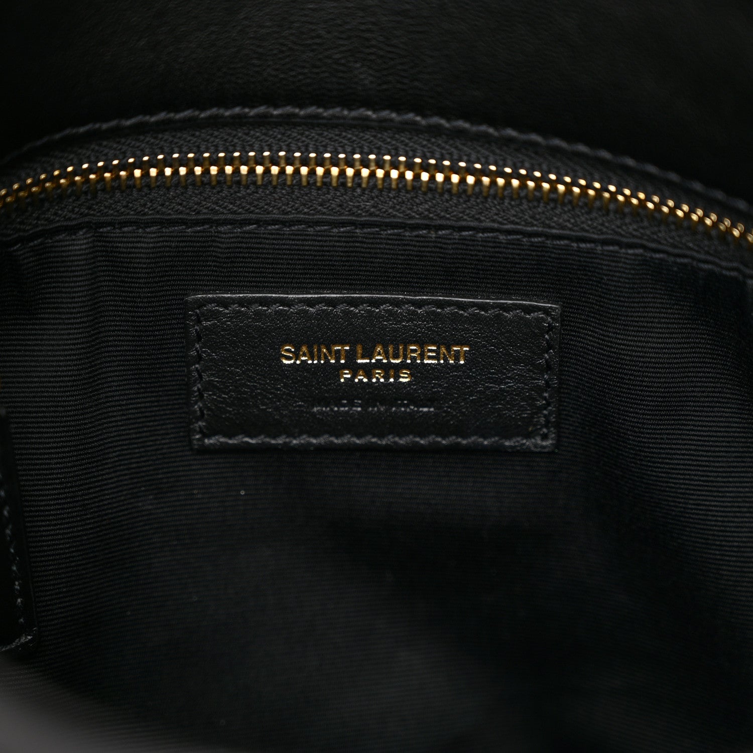 Saint Laurent Lambskin Quilted Small Loulou Puffer Monogram Chain Satchel Black 6 of 10