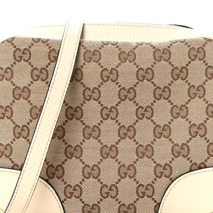 Gucci Monogram Dollar Calfskin Mini Bree Messenger Bag Beige Ebony Avoire 8 of 10
