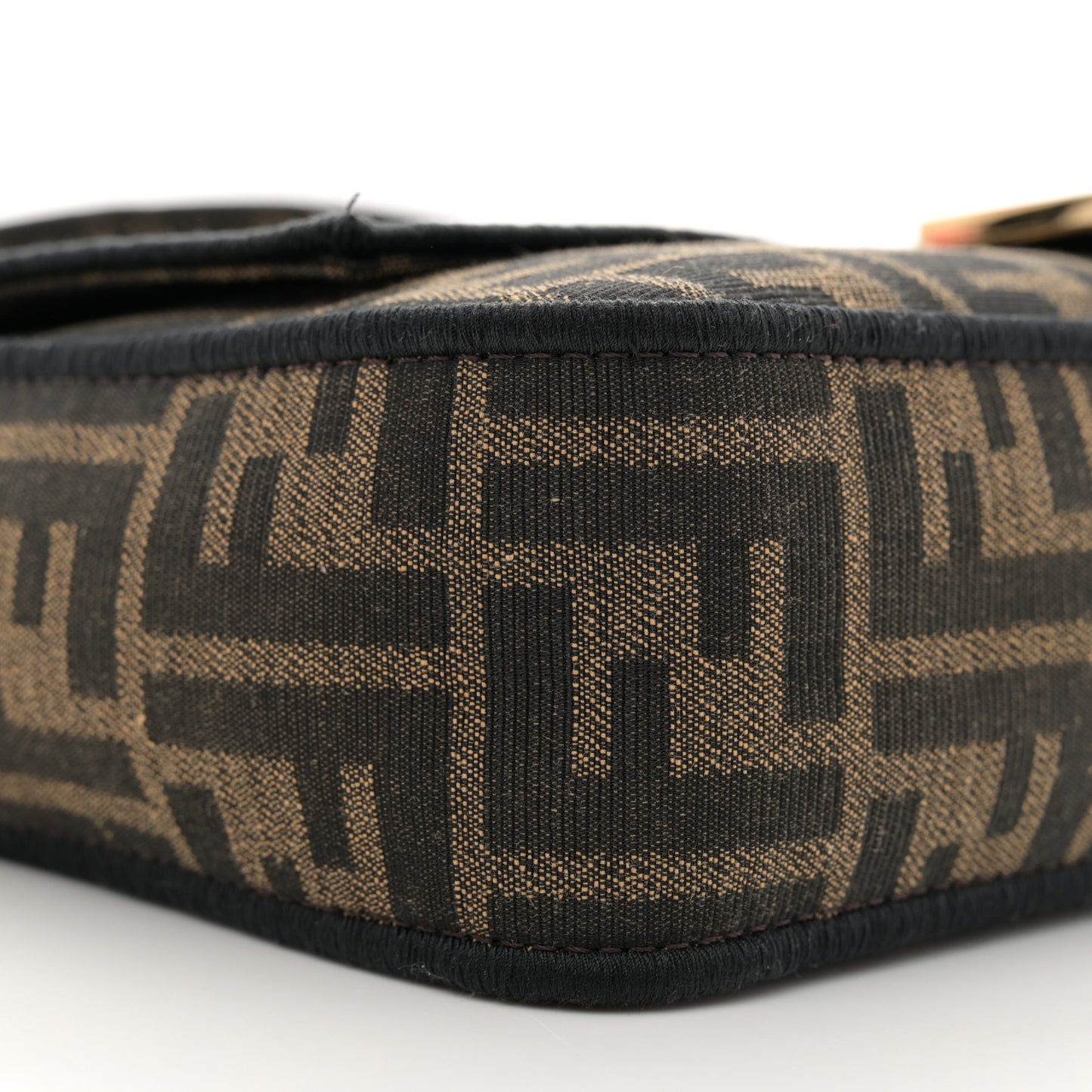 Fabric Jacquard FF 1974 Medium Baguette Tobacco Moro Black