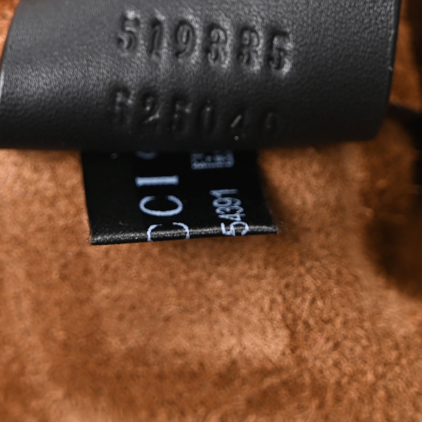 Suede Large Ophidia Vertical Shopping Tote Chestnut