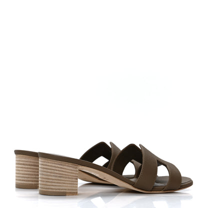 Hermes Epsom Oasis Sandals 37 Etoupe 4 of 9
