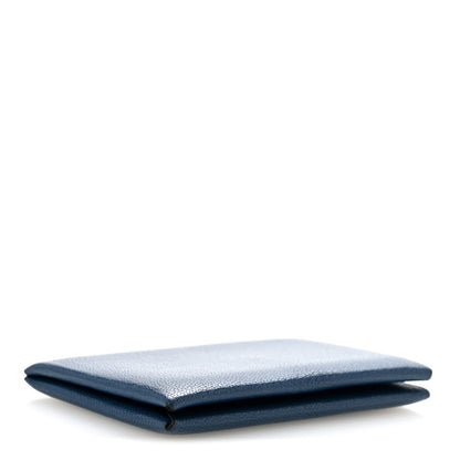Hermes Chevre Chamkila Calvi Card Case Deep Bleu 4 of 9