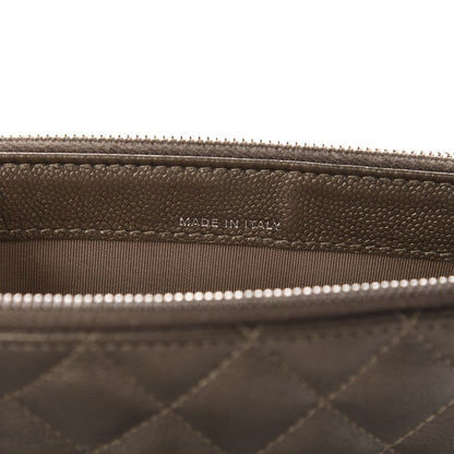 Chanel Metallic Caviar Quilted Small Clutch With Chain Gold 9 of 13