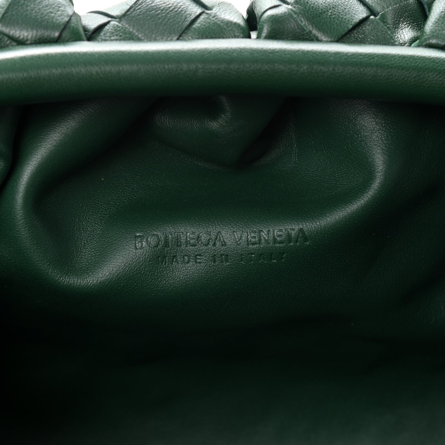 Nappa Maxi Intrecciato The Pouch Oversized Clutch Raintree