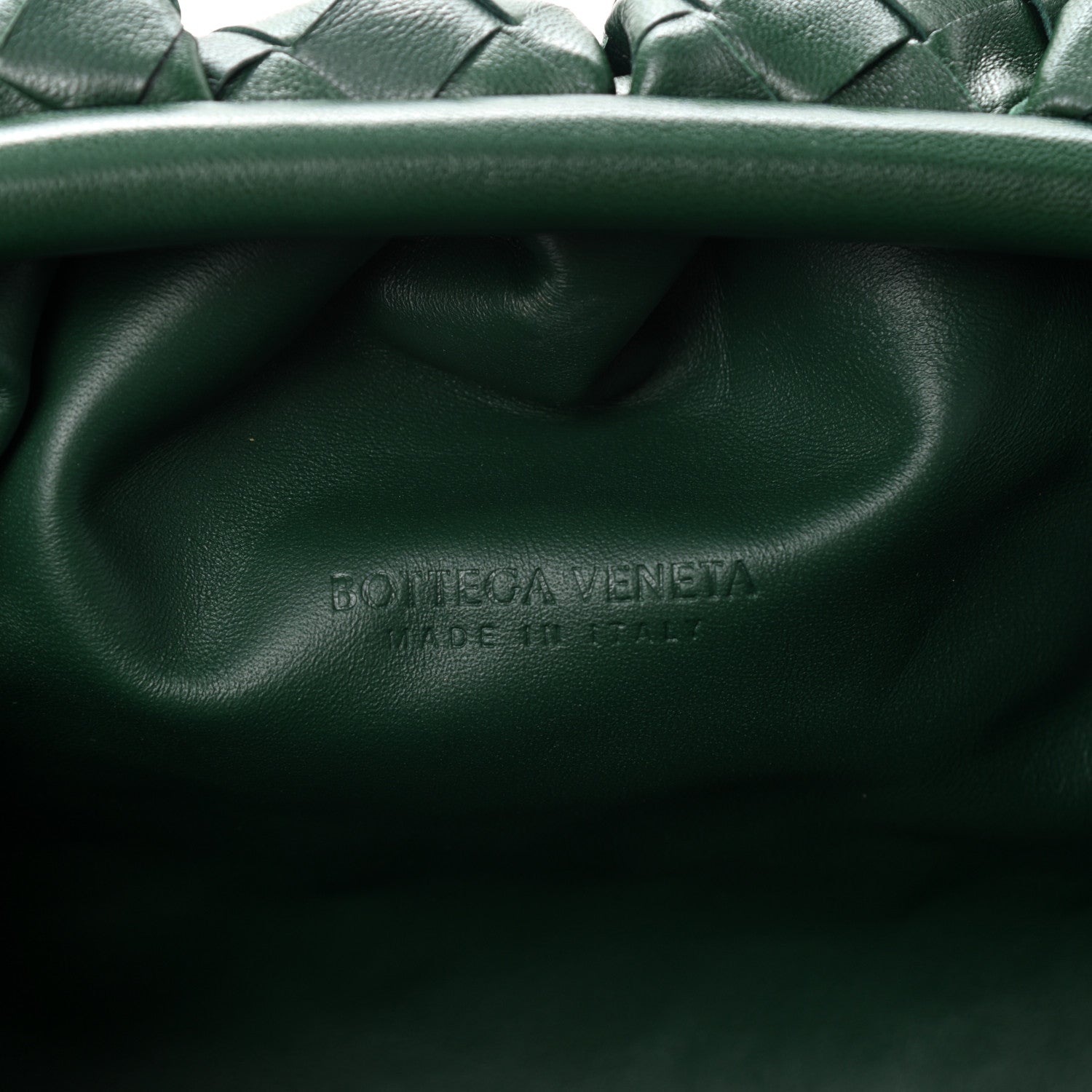 Bottega Veneta Nappa Maxi Intrecciato The Pouch Oversized Clutch Raintree 6 of 8