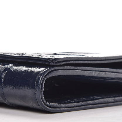 Christian Dior Lambskin Diorama Croisiere Wallet Dark Marine 9 of 10
