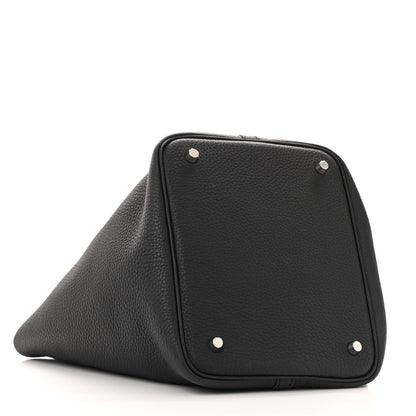 Hermes Taurillon Clemence Picotin Lock 22 MM Black 4 of 12