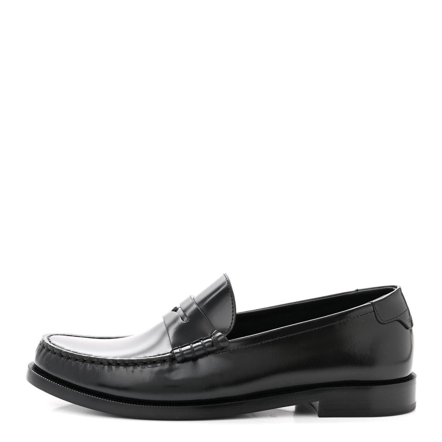 Calfskin Penny Loafers 38 Black