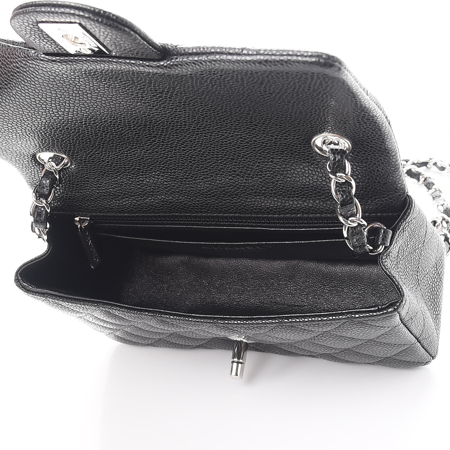 Chanel Caviar Quilted Mini Rectangular Flap Black 5 of 8