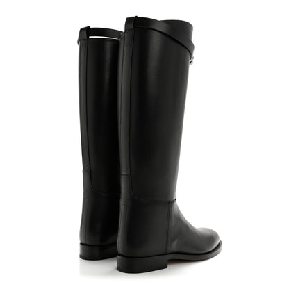 Hermes Box Kelly Jumping Boots 35.5 Black 4 of 9