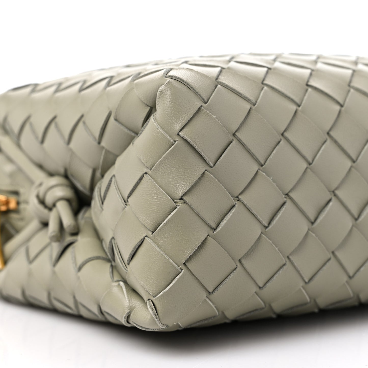 Nappa Intrecciato Small Loop Camera Bag Travertine