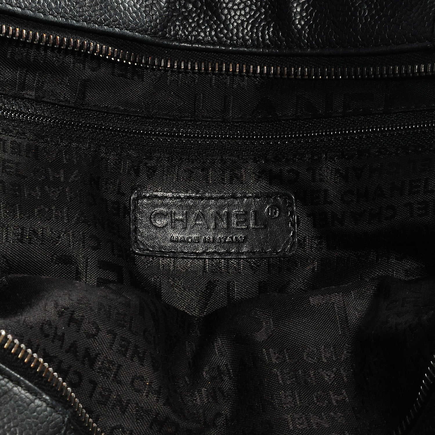 Chanel Caviar Square Stitched Tote Black 6 of 7