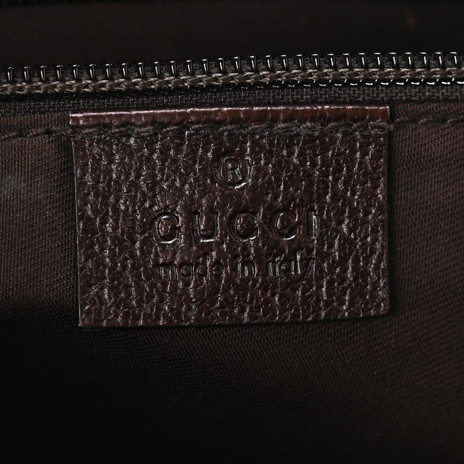 Gucci Monogram Medium Half Moon Hobo Dark Brown 5 of 9