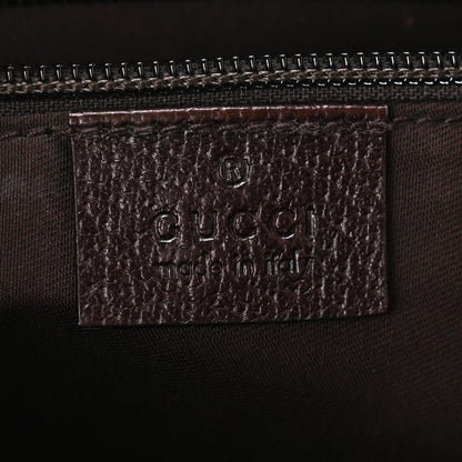 Gucci Monogram Medium Half Moon Hobo Dark Brown 5 of 9