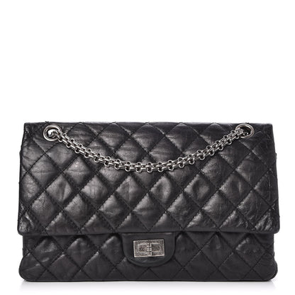 Chanel Metallic Aged Calfskin 2.55 Reissue 226 Flap Black 1 of 7