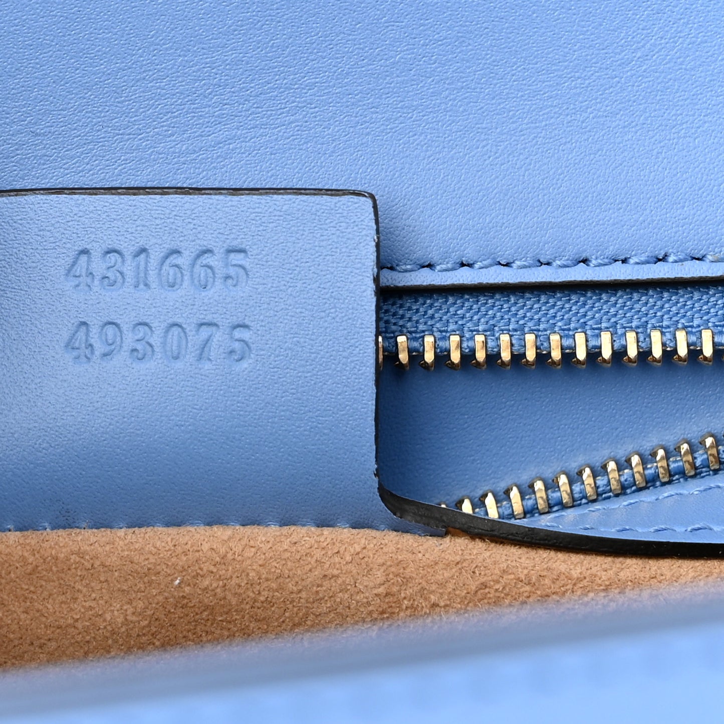Calfskin Embroidered Medium Sylvie Top Handle Bag Clear Sky Blue