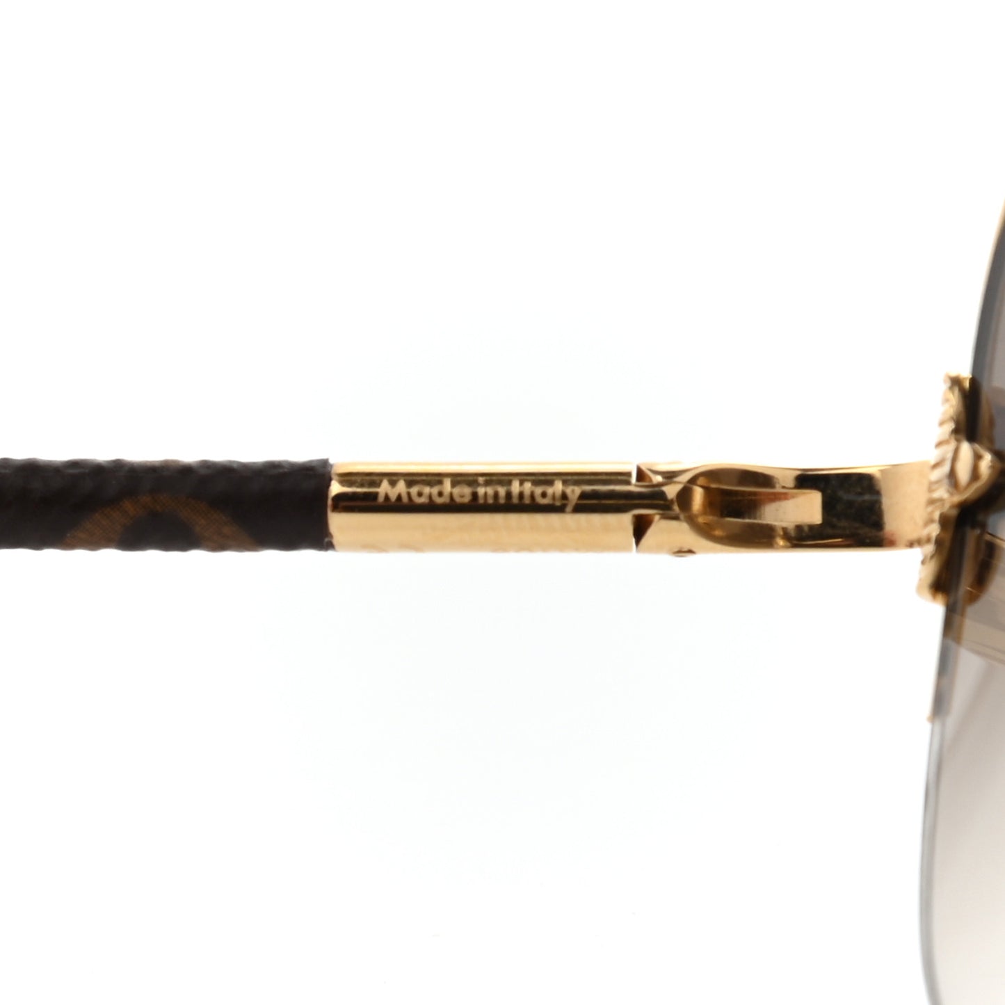 Monogram Petite Viola Pilote Aviator Sunglasses Z0571U Brown