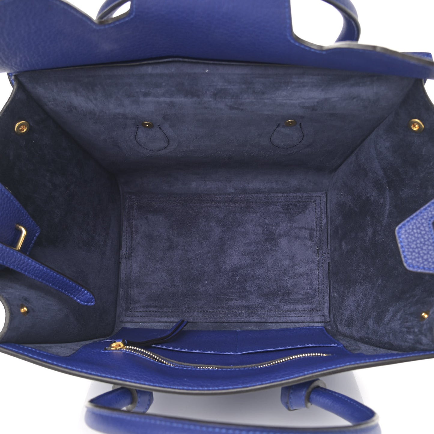 Crisped Calfskin Mini Tie Knot Tote Indigo
