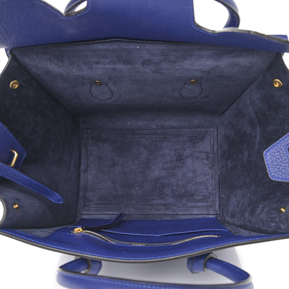 Celine Crisped Calfskin Mini Tie Knot Tote Indigo 5 of 16