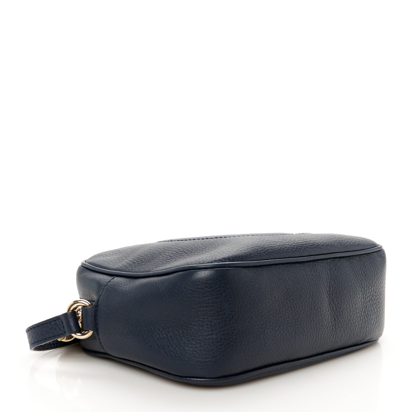 Pebbled Calfskin Small Soho Disco Bag Blue