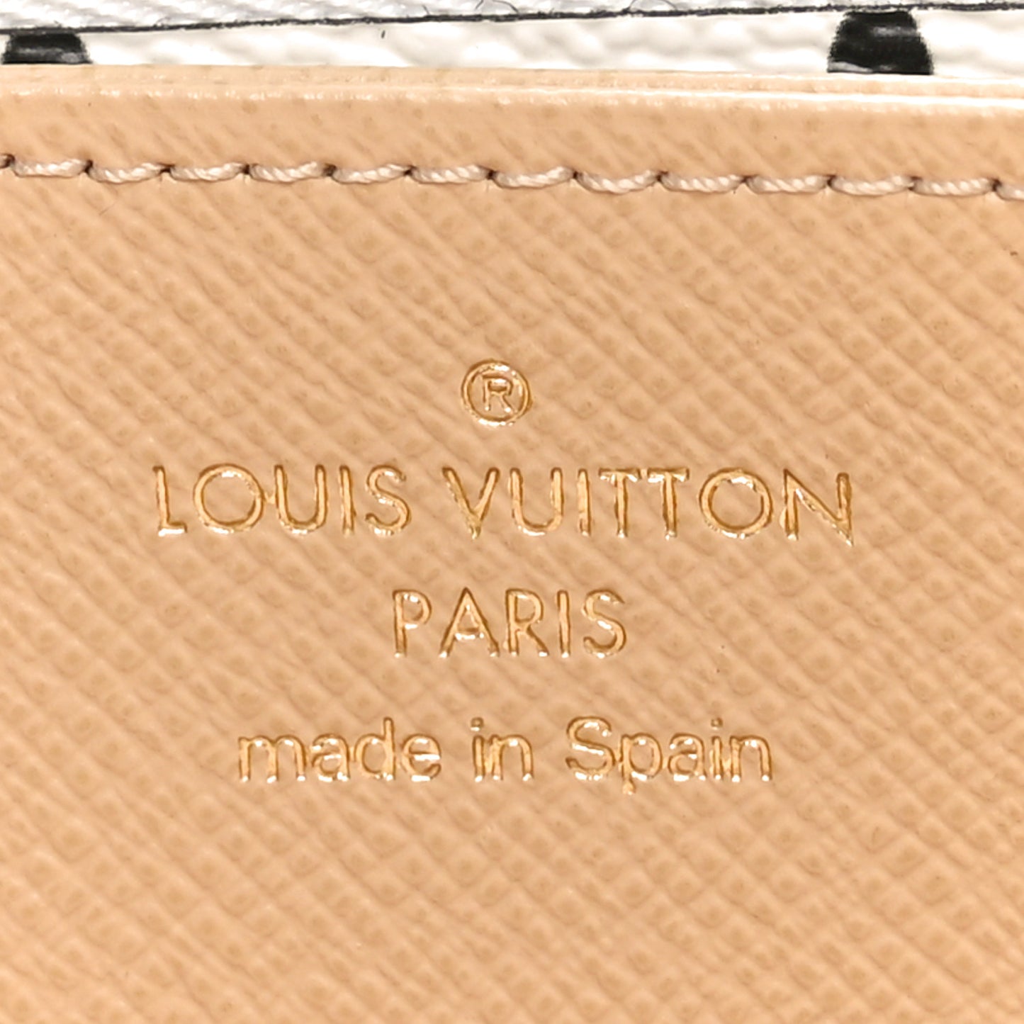 Monogram Giant Zippy Wallet Kaki White