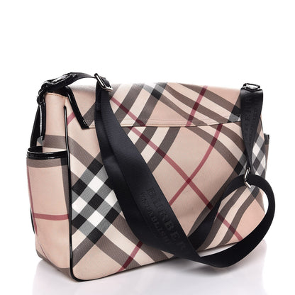 Burberry Nova Check Diaper Messenger Bag 3 of 13