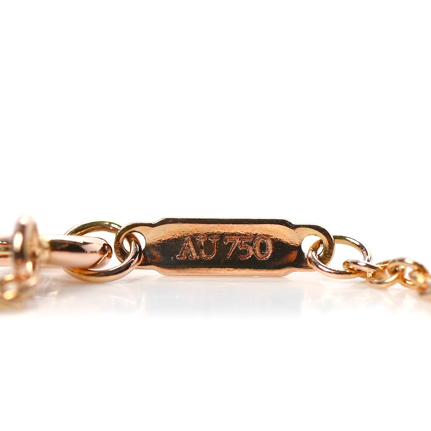18K Rose Gold Diamond Atlas Bar Pierced Bracelet