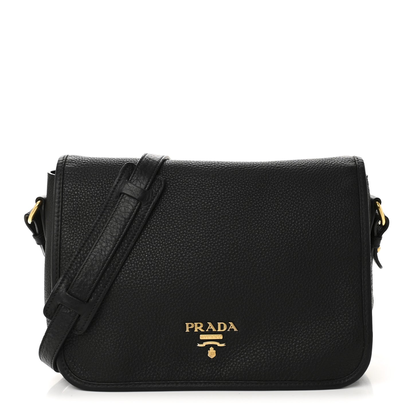 Vitello Phenix Crossbody Bag Black