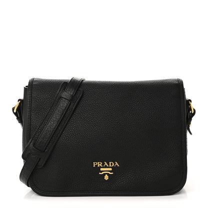 Prada Vitello Phenix Crossbody Bag Black 1 of 10