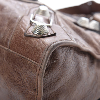 Balenciaga Agneau Giant 21 Silver Hardware City Chataigne 10 of 19