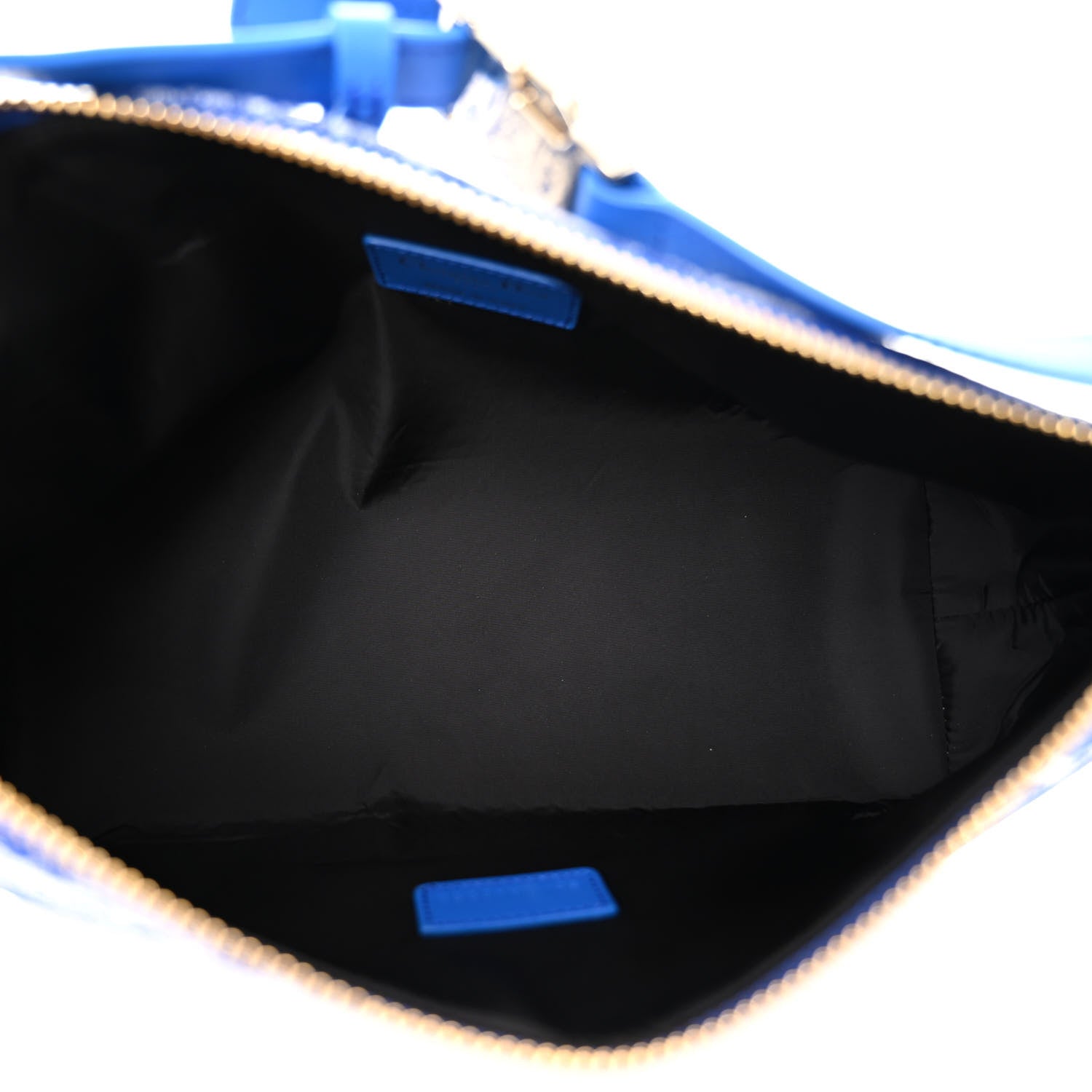 Christian Dior Technical Fabric Toile De Jouy DiorTravel Nomad Pouch Fluorescent Blue 5 of 11