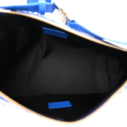 Christian Dior Technical Fabric Toile De Jouy DiorTravel Nomad Pouch Fluorescent Blue 5 of 11