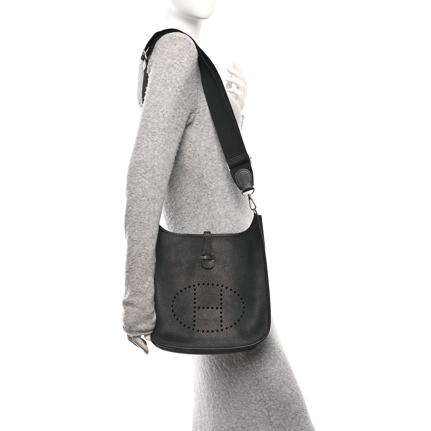 Hermes Taurillon Clemence Evelyne III PM Black 2 of 11