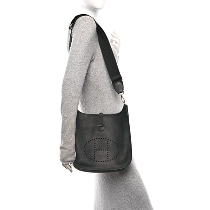 Hermes Taurillon Clemence Evelyne III PM Black 2 of 11