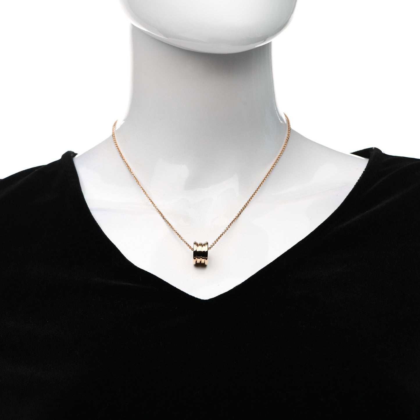 18K Rose Gold B.Zero1 Pendant Necklace