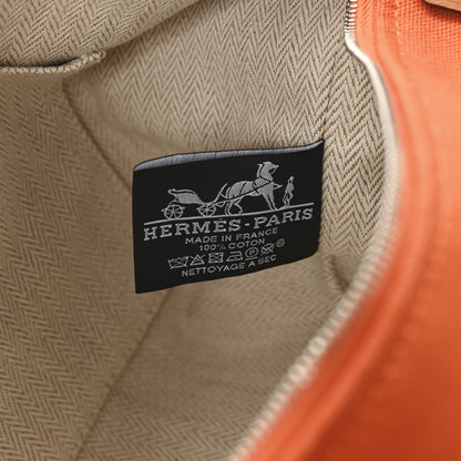 Hermes Canvas Small Bride-A-Brac Pouch Orange Feu 6 of 6