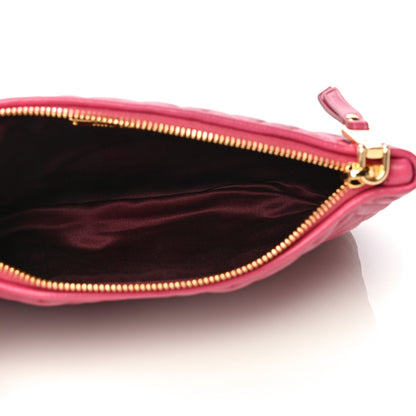 Miu Miu Nappa Matelasse Wristlet Fuxia 5 of 10