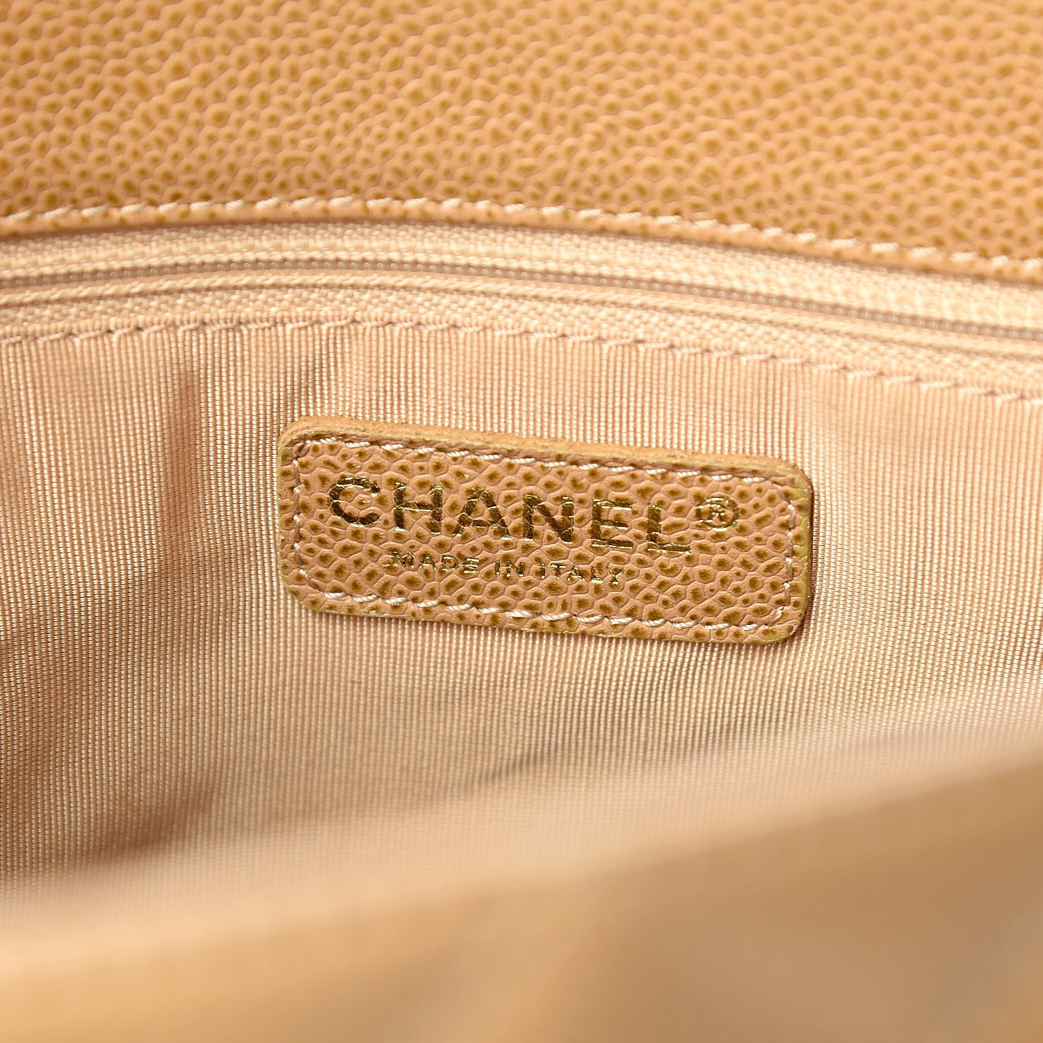Chanel Caviar Quilted Grand Shopping Tote GST Beige 6 of 14