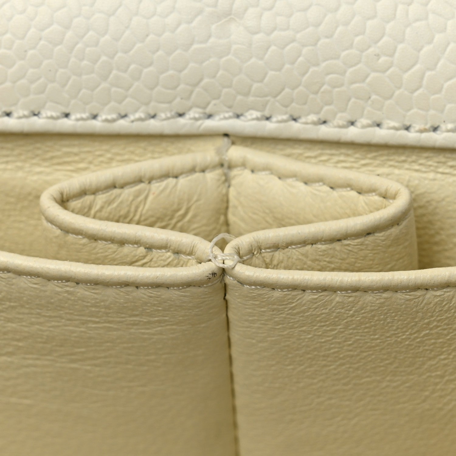 Chanel Caviar Quilted East West Flap White 16 of 16